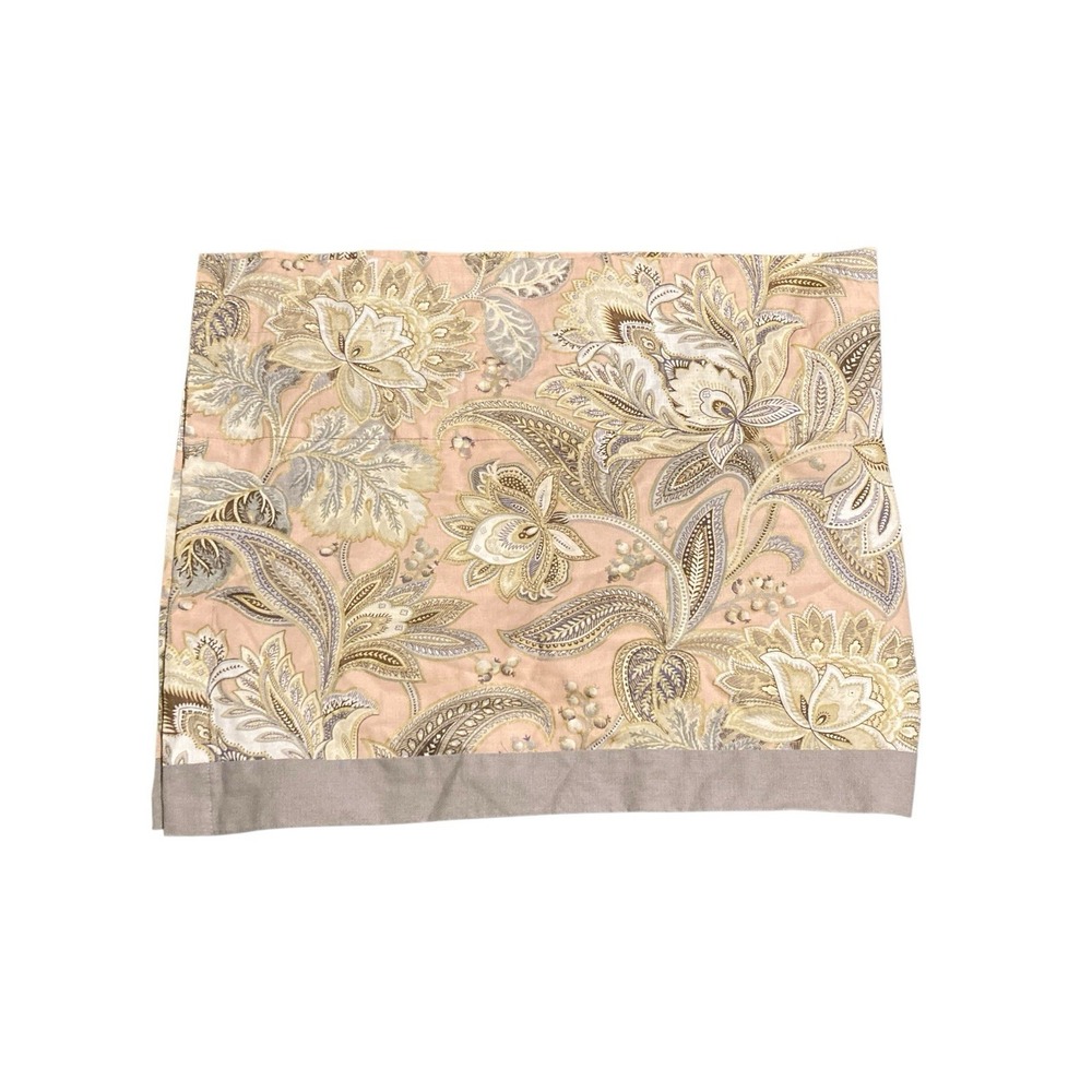 Biltmore Hillside Paisley Floral Valance 80" by 17" - 3" Rod Pocket Lot Of 3